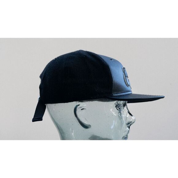 Nike True Air Snapback Strapback‎ Hat Cap in Leather Wool Black - Picture 6 of 11